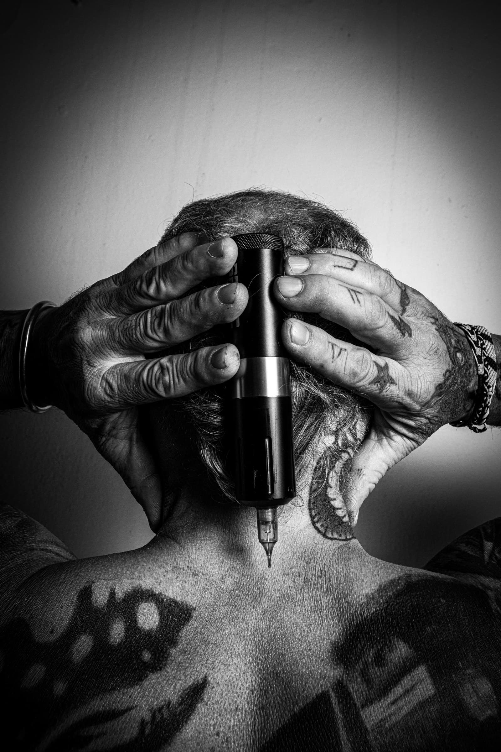 la cabeza del tatuador